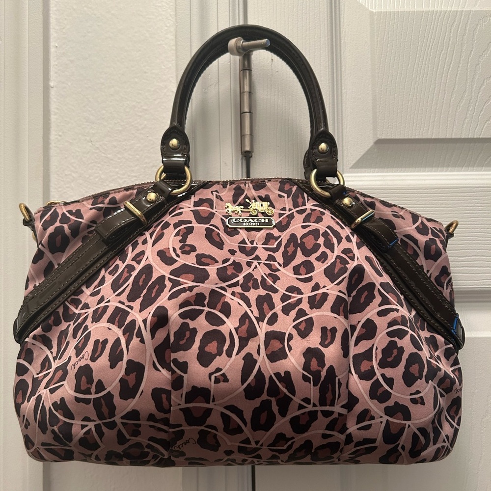 Leopard Print Coach Purse
